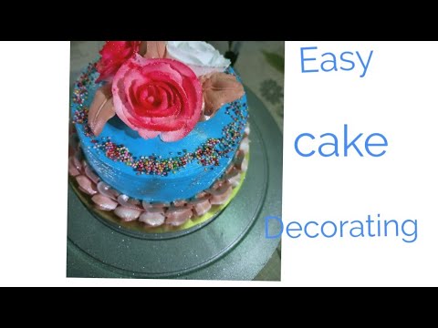 Easy cake decorating ideas #Tanisha cake house 🏠 Me #