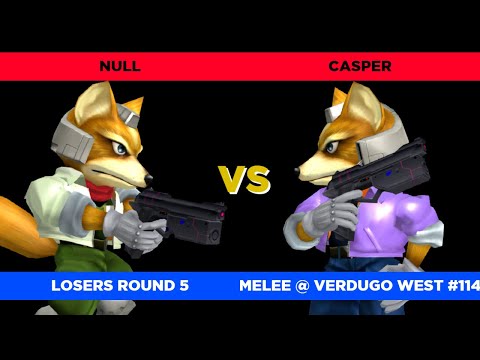 null (Neutral Fox) vs. Casper (Blue) - Verdugo West #114 Losers Round 5 SSBM