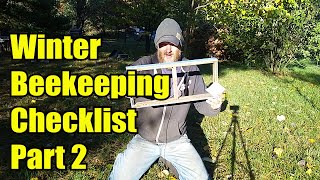 Winter Beekeeping Checklist (part 2)