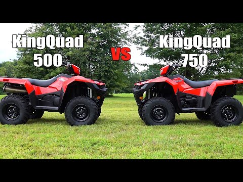 Suzuki KingQuad 750 vs 500 Shootout