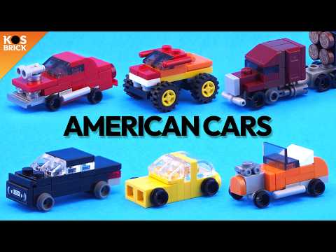 Lego American Cars City Mini Vehicles - Part 15 (Tutorial)