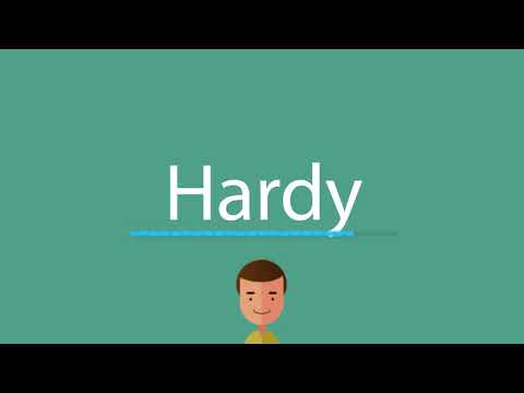 Hardy pronunciation