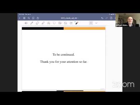 OWPS, February 24th : Integer-valued Gaussian fields, by Michael Aizenman