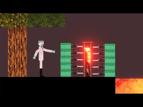 Torture Factory vs Hi-Tech Soldier With Lava in People Playground