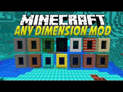 ANY DIMENSION MOD MINECRAFT 1.7.10 |  Portals to epic dimensions |  SPANISH REVIEW