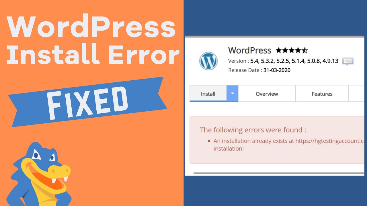 Watch video How to Fix WordPress “Installation Already Exists” Issue Now How to Fix WordPress “Installation Already Exists” Issue