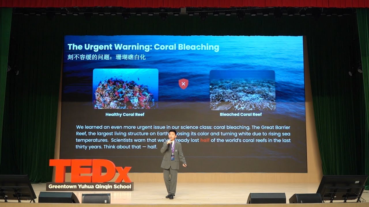 When My Blue Ocean Meets White Plastic | Ziyang Liu | TEDxGreentown Yuhua Qinqin School