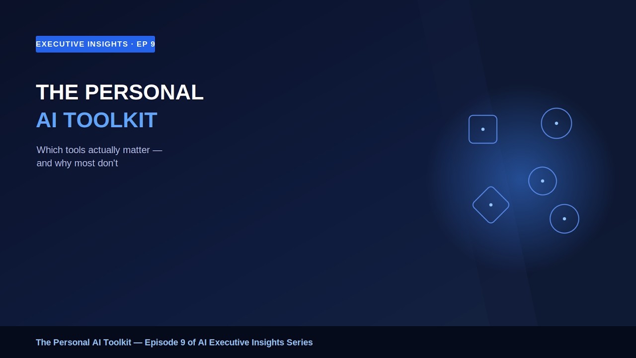 The Personal AI Toolkit: Which Tools Actually Matter (And Why Most Don't)