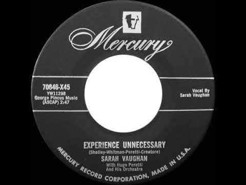 1955 HITS ARCHIVE: Experience Unnecessary - Sarah Vaughan