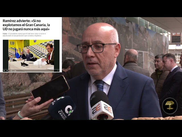 Antonio Morales, Cabildo de Gran Canaria, contesta a Miguel Ángel Ramírez, presidente de la U.D.