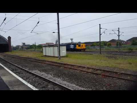 37025+37099 passing Darlington working the 0Z37 Mossend down yard to Barrow Hill