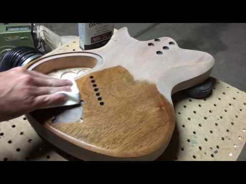 Filling Wood Grain On A Guitar Video