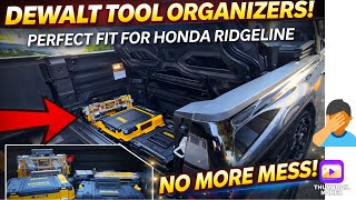 Dewalt’s TSTAK Perfect FIT for RIDGELINE Honda Truck IN BED storage! Organization Tool System