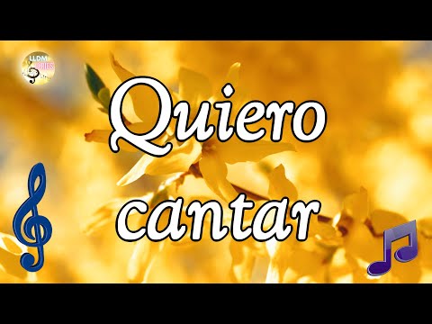 Quiero cantar LLDM (Letra y partitura) 🎼​🎵​🎶​ Alabanzas de adoración LLDM