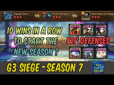 G3 SIEGE (EU SEASON 7) : Zquad Sero vs Overcharged vs Wernham & Hogg