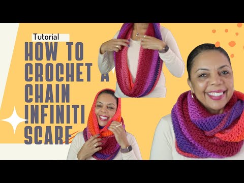 Easy #Crochet Infinity Scarf Tutorial | Perfect for Beginners | Mandala Infiniti Scarf #hdc