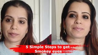 5 Simple Steps to get Smokey eyes to look Using Kajal - Make-up Tips