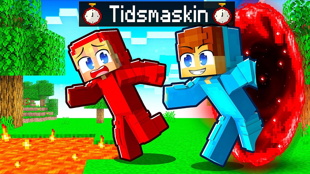 Använder TIDSMASKIN För Att Rädda Min Vän i Minecraft!