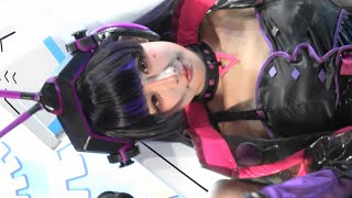 東京ゲームショウ2024 アッシュエコーズブース 雲無月役 ayaco コスプレコンパニオン4K