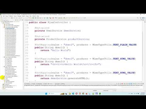 Spring Boot MVC Tutorial For Beginners - Part 26 - Get JSON Object From Ajax