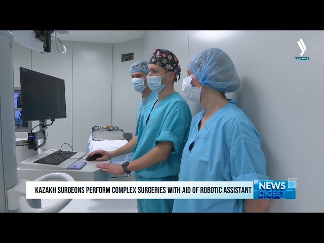 Kazakh doctors perform complex surgeries with aid of robotic assistant