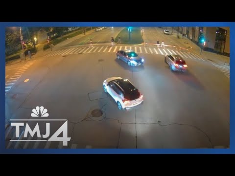 Video obtained by TMJ4 shows a Milwaukee crash that severely injured two young women