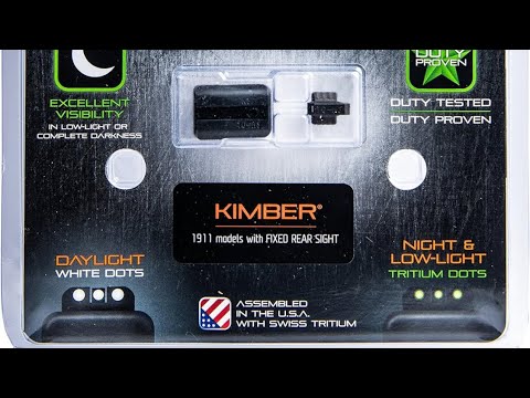 TRUGLO Tritium Night-Sight | Kimber 1911 models with fixed rear sight