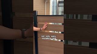 WPC Fence installation saves a labor cost! #wpcfence #gardenfence  #fencedesign #gardenideas