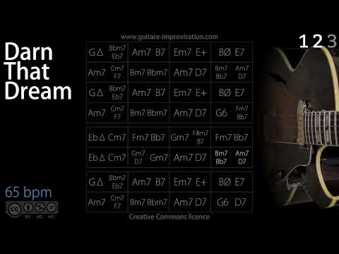 Darn That Dream (Jazz/Ballad feel) 65 bpm : Backing Track