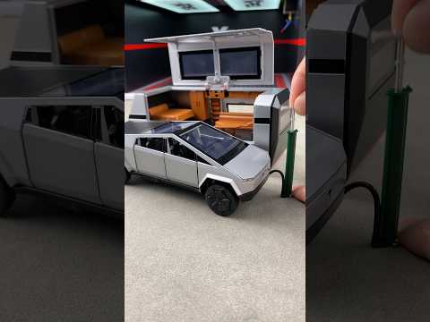 Satisfying With Tesla Cybertruck model car #diecast #cars #modelcars