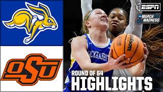 Round of 64: South Dakota State vs. Oklahoma State | Women's NCAA Tournament | Full Game Highlights