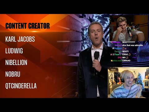 Streamers react to Ludwig winning Content Creator of the Year