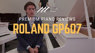 Video thumbnail for 🎹Roland GP607 Digital Grand Piano Review & Demo - Mini Grand Piano, PHA-50 Keyboard, SuperNATURAL🎹 by Merriam Music
