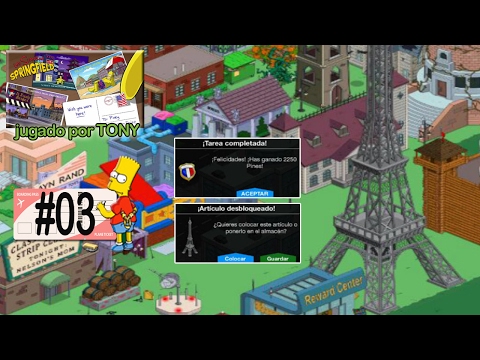Los Simpson Springfield "Destino Spfld, Cap. 3 - La Torre Eiffel y el lote de 2.250 pines" por Tony