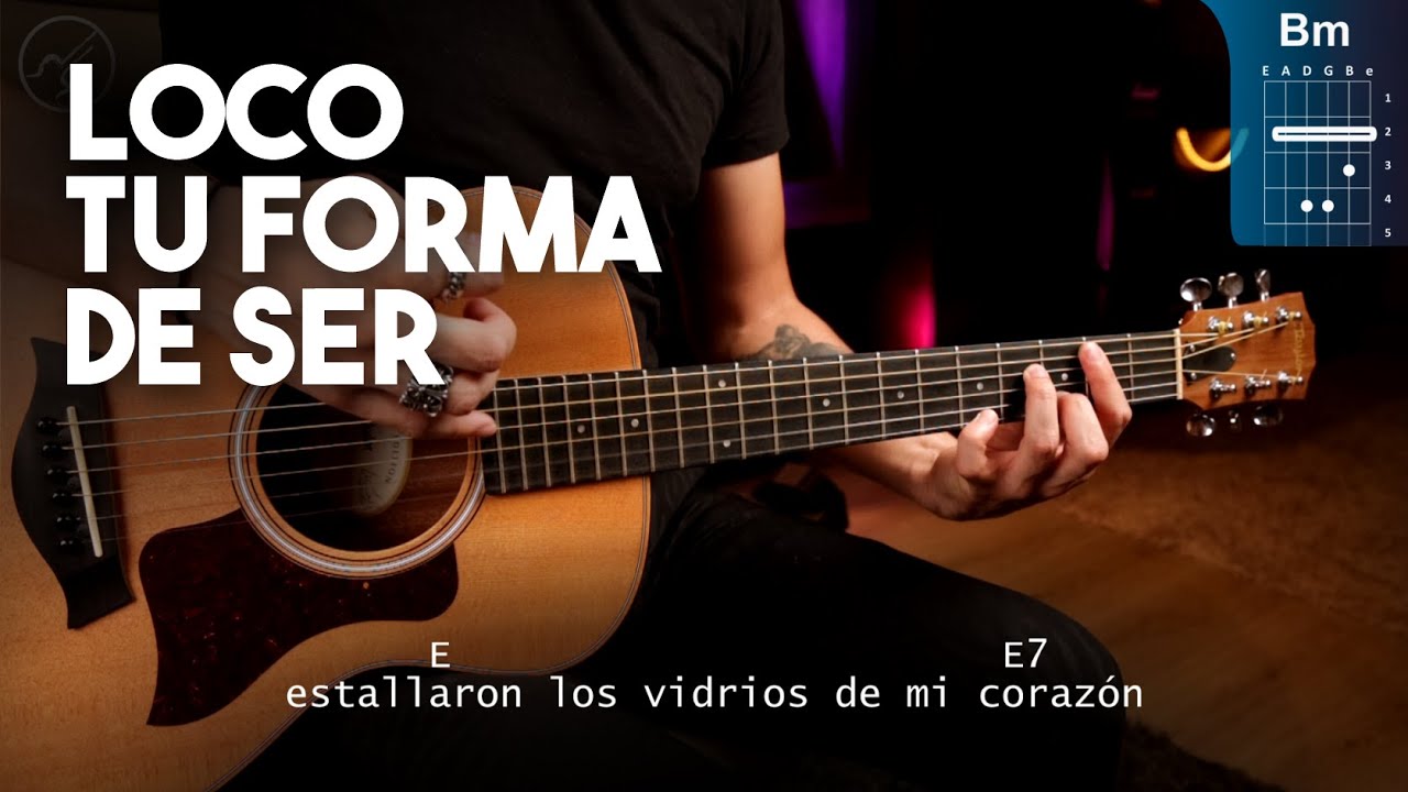 LOCO TU FORMA DE SER -  Los Auténticos Decadentes GUITARRA ACORDES + SOLO | Super Fácil Christianvib