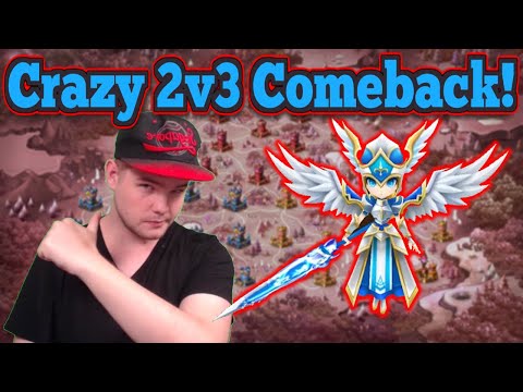 Siege Vs AF:Legends & Origin - Crazy 2v3 Comeback - Summoners War