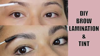 DIY Brow Lamination & Tint | Eyebrow Tutorial | Eyebrow/Lash Lift Kit Unboxing & First Impressions