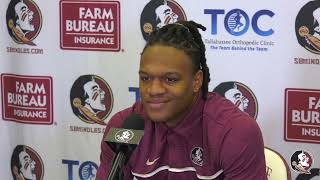 New Florida State Seminoles football wide receiver Winston Wright Jr  Interview January 18