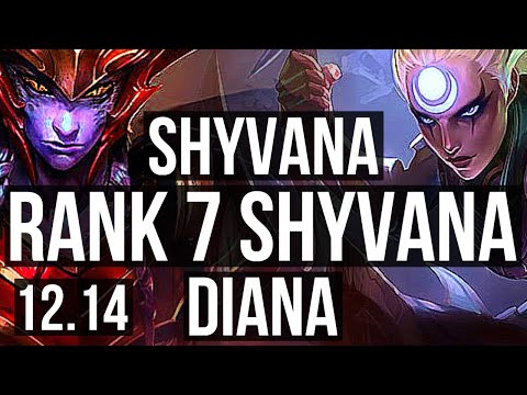 SHYVANA vs DIANA (JNG) | 9/2/12, Rank 7 Shyvana, Dominating | NA Grandmaster | 12.14