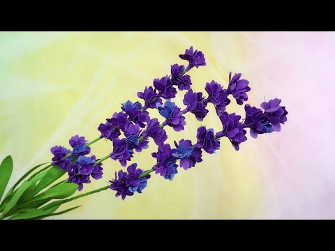 ABC TV | How To Make Lavender Paper Flower With Shape Punch #3 - Craft Tutorial