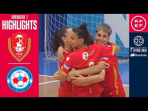 Resumen #PrimeraIberdrolaFS Poio Pescamar 6-0 PH-Quirogel AE Penya Esplugues | Jornada 1