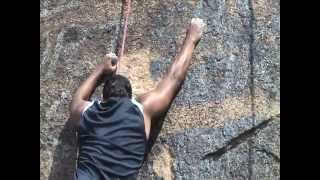 preview picture of video '50 feet pitch Rock climbing at Khoe Imam Zamin - Ammuguda'