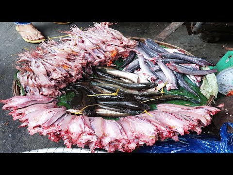 Amazing Cambodian Food Market Scenes, Phnom Penh Local Food Market At Chhbar Ampov