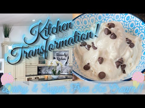 NEWEST! KITCHEN TRANSFORMATION || SUGAR & DAIRY FREE ICE CREAM RECIPE🍨|| GARDEN TOUR 2021’
