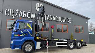 Camion scarrabile MAN TGS TGX TGM 26.360 // hakowiec // żuraw HMF 1420 K2 // 6x2 | Immagine 4 - Autoline