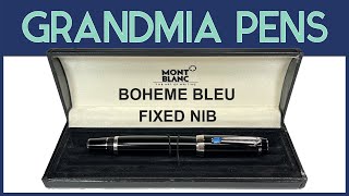 MONTBLANC BOHEME BLEU FIXED NIB FOUNTAIN PEN