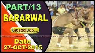 (13) Bararwal (Sangrur) Kabaddi Tournament 27 Oct 2015