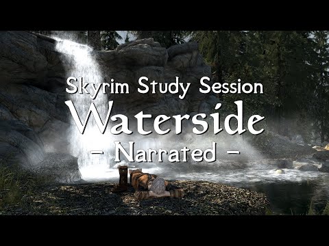 Skyrim Study Session | 25/5 Pomodoro Timer | Waterside [Narrated]
