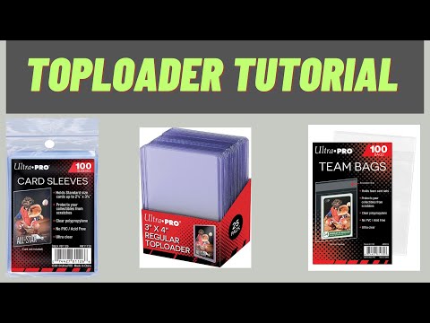 Toploader Tutorial - How to Top Load Cards (Pokemon,  MTG)