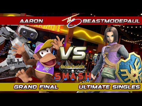 Boardwalk Smash #92 Grand Final - Aaron (Diddy Kong) Vs. BeastModePaul (Hero) Smash Ultimate SSBU